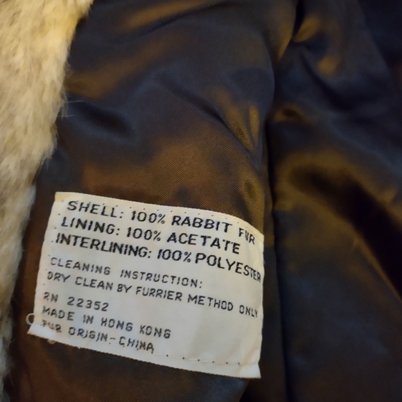Vintage Split end l.t.d rabbit fur coat - Picture 6 of 6